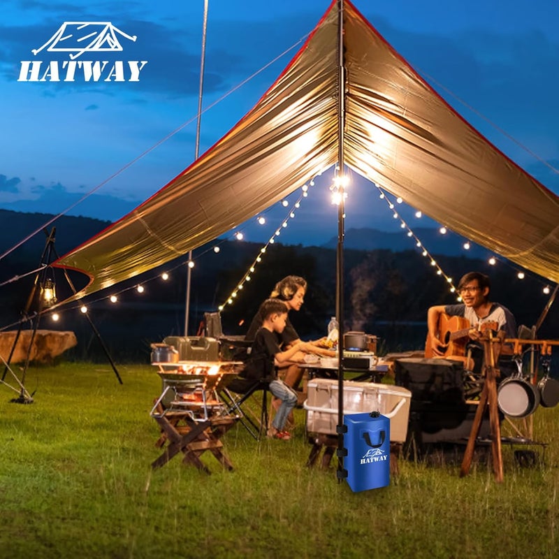 Hatway Canopy Weights,176 LBS Water Bag Set of 4 Leg Weights for Pop Up Canopy,Gazebo,Canopies,Tent-4 * 20L-Blue - Image 5